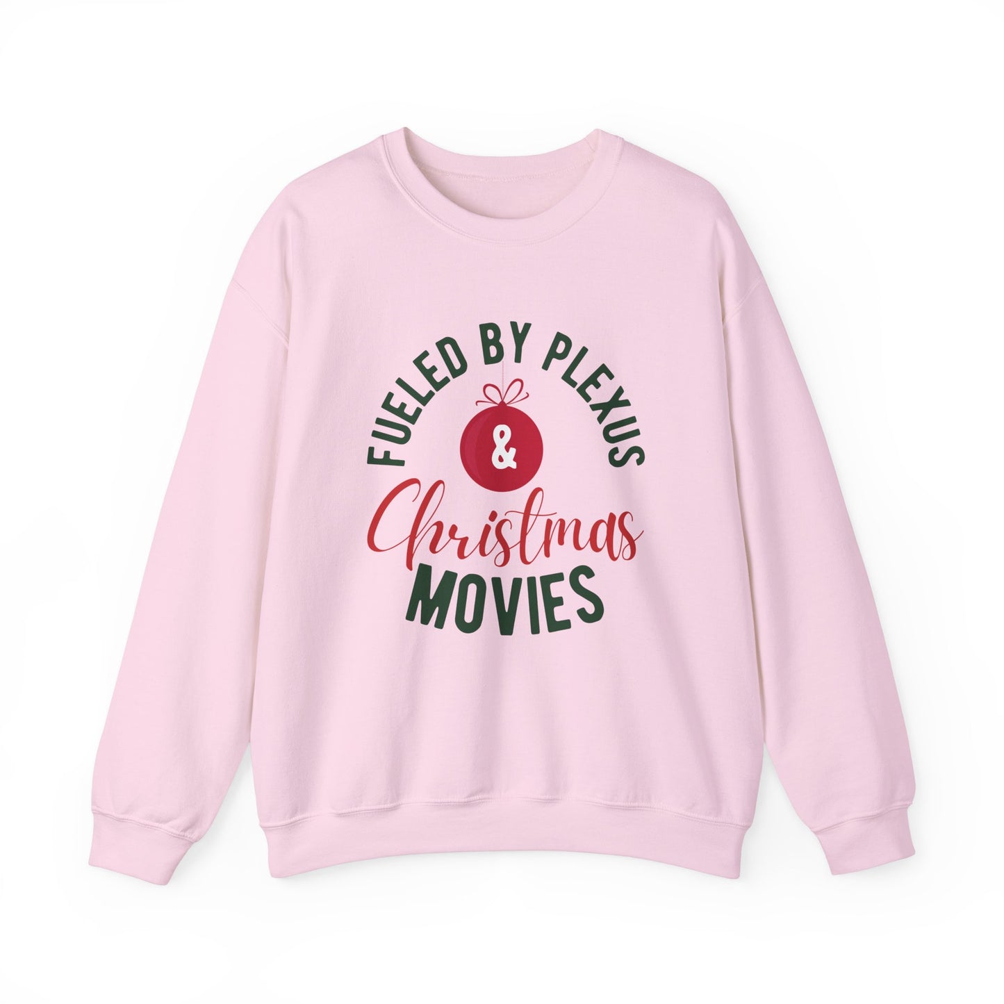 "Fueled by Plexus and Christmas Movies" Women's Crewneck Sweatshirt