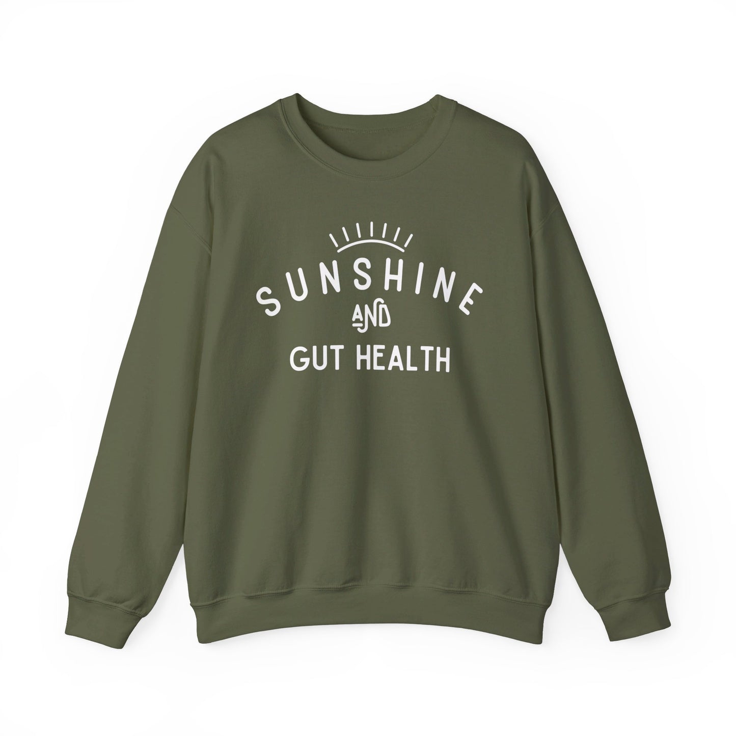 "Sunshine And Gut Health" Women's Crewneck Sweatshirt