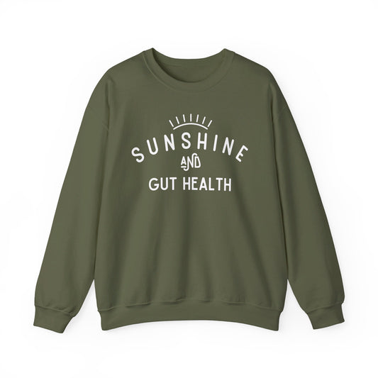 "Sunshine And Gut Health" Women's Crewneck Sweatshirt