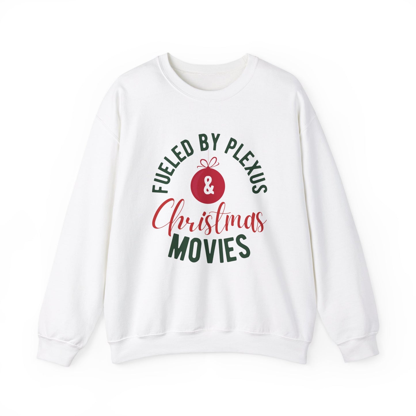 "Fueled by Plexus and Christmas Movies" Women's Crewneck Sweatshirt