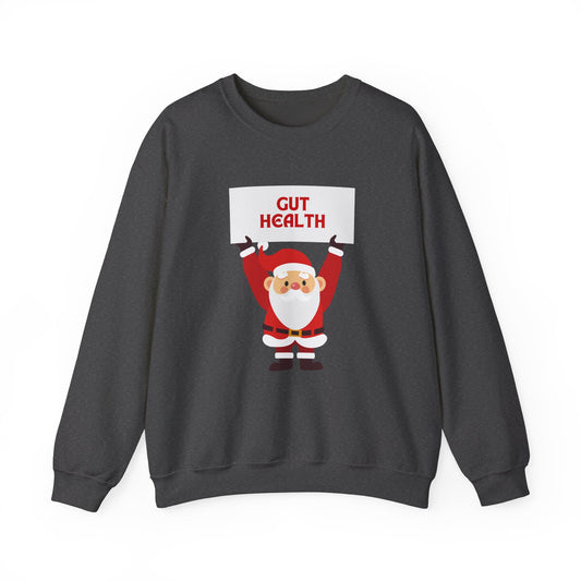 "Santa Says Gut Health" Women's Crewneck Sweatshirt