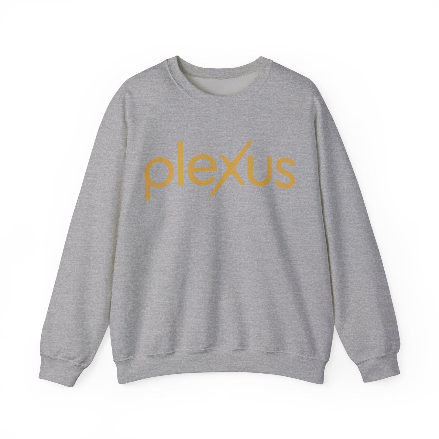 "Plexus" in Gold Women's Crewneck Sweatshirt