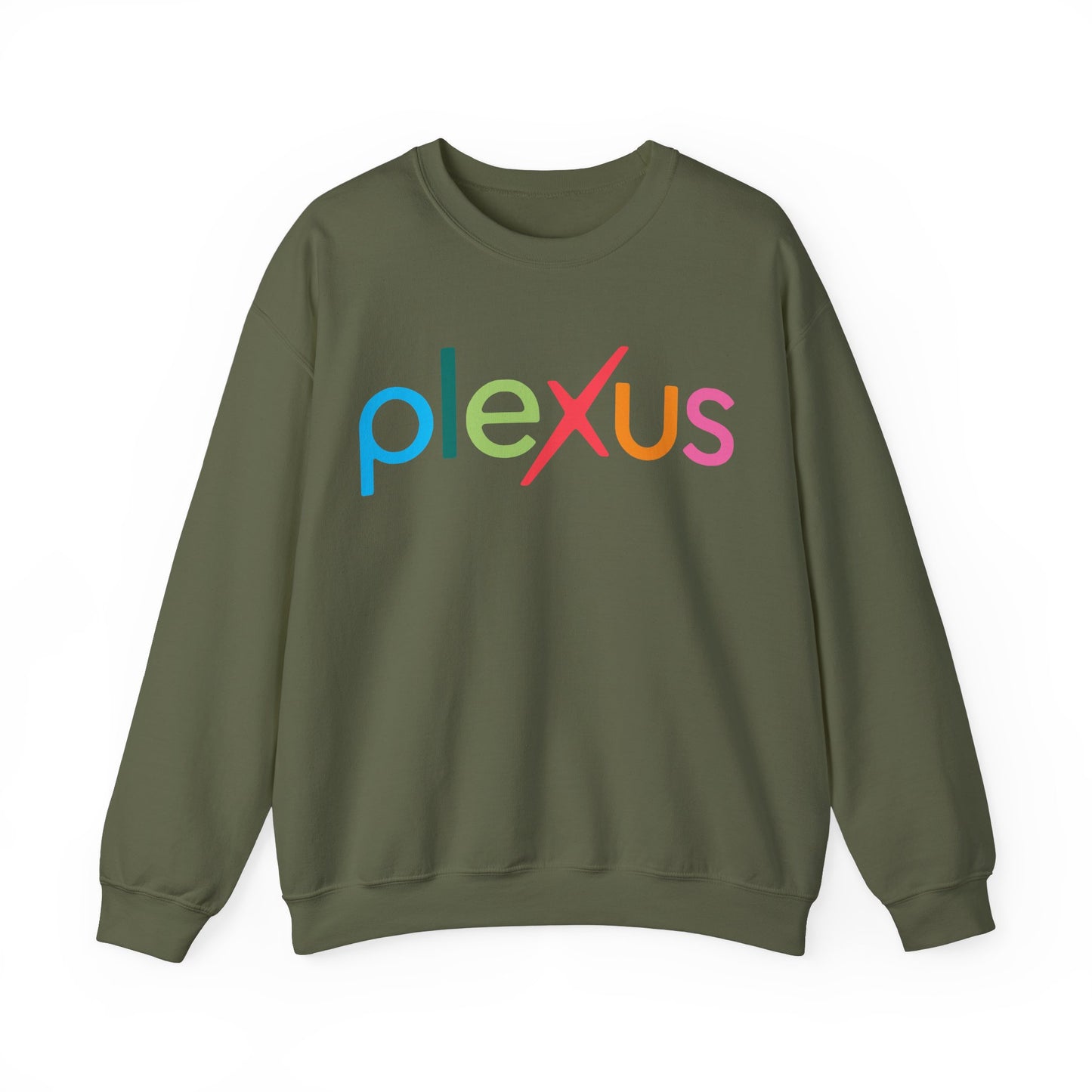 "Plexus" in Multicolor Women's Crewneck Sweatshirt