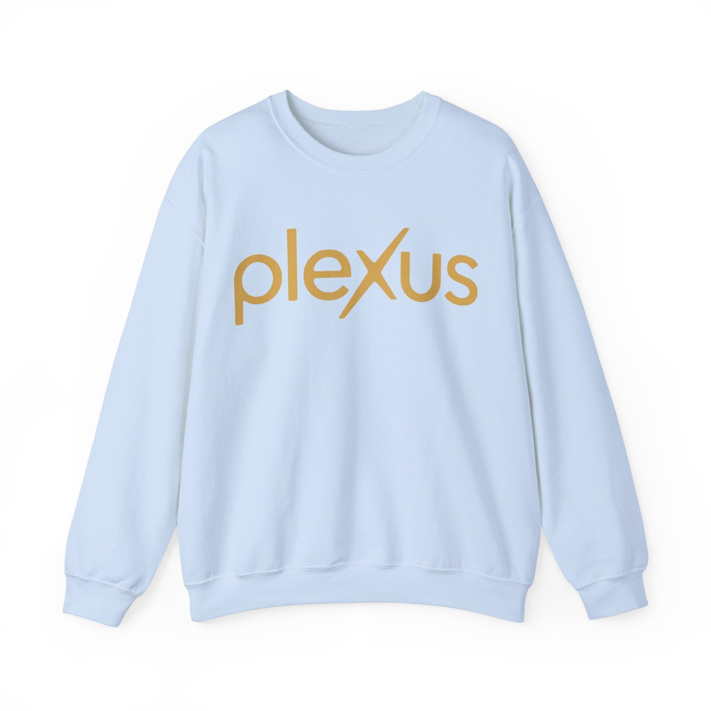 "Plexus" in Gold Women's Crewneck Sweatshirt