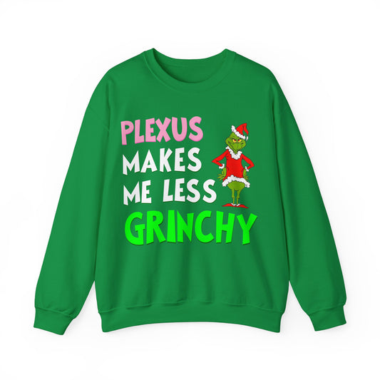 "Plexus Makes Me Less Grinchy" Women's Crewneck Sweatshirt