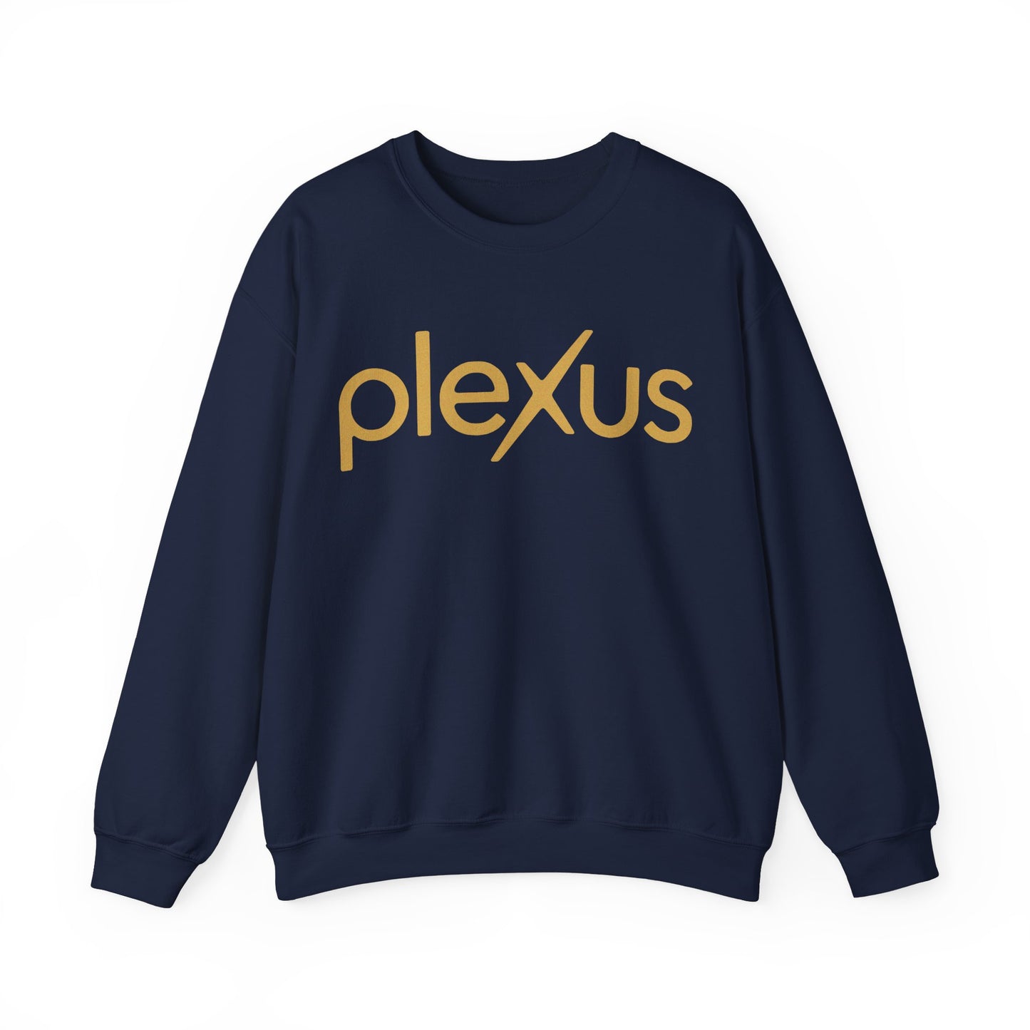 "Plexus" in Gold Women's Crewneck Sweatshirt