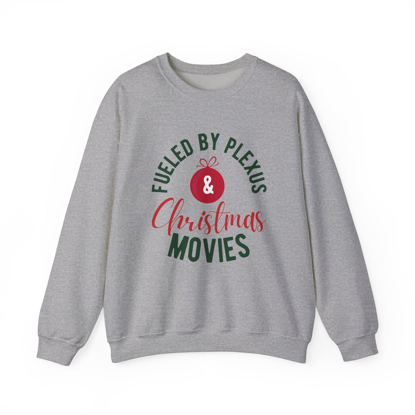 "Fueled by Plexus and Christmas Movies" Women's Crewneck Sweatshirt