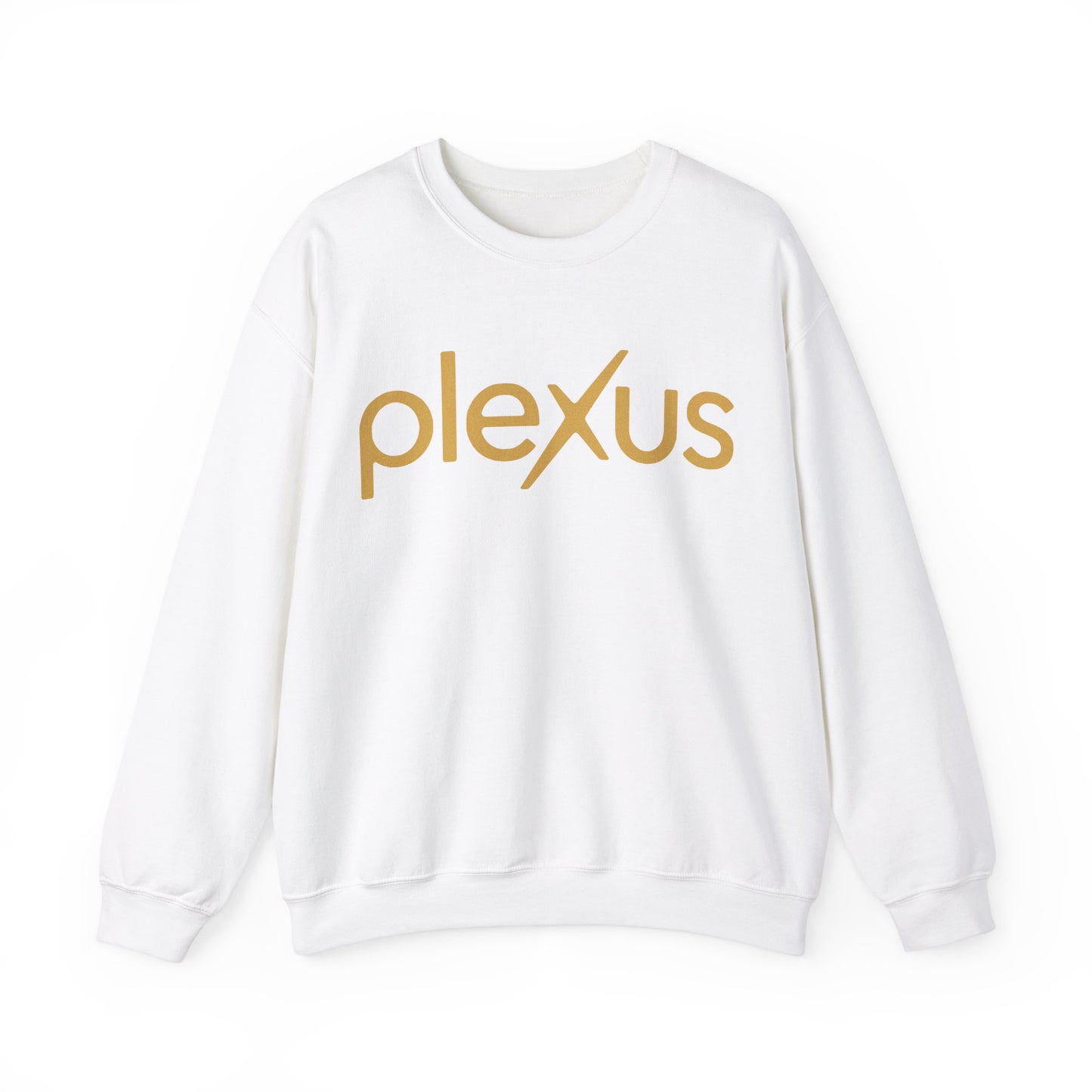 "Plexus" in Gold Women's Crewneck Sweatshirt