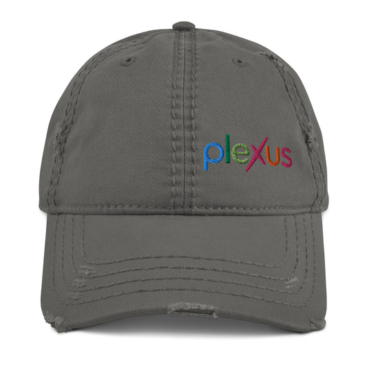 "Plexus" Embroidered Distressed Dad Hat