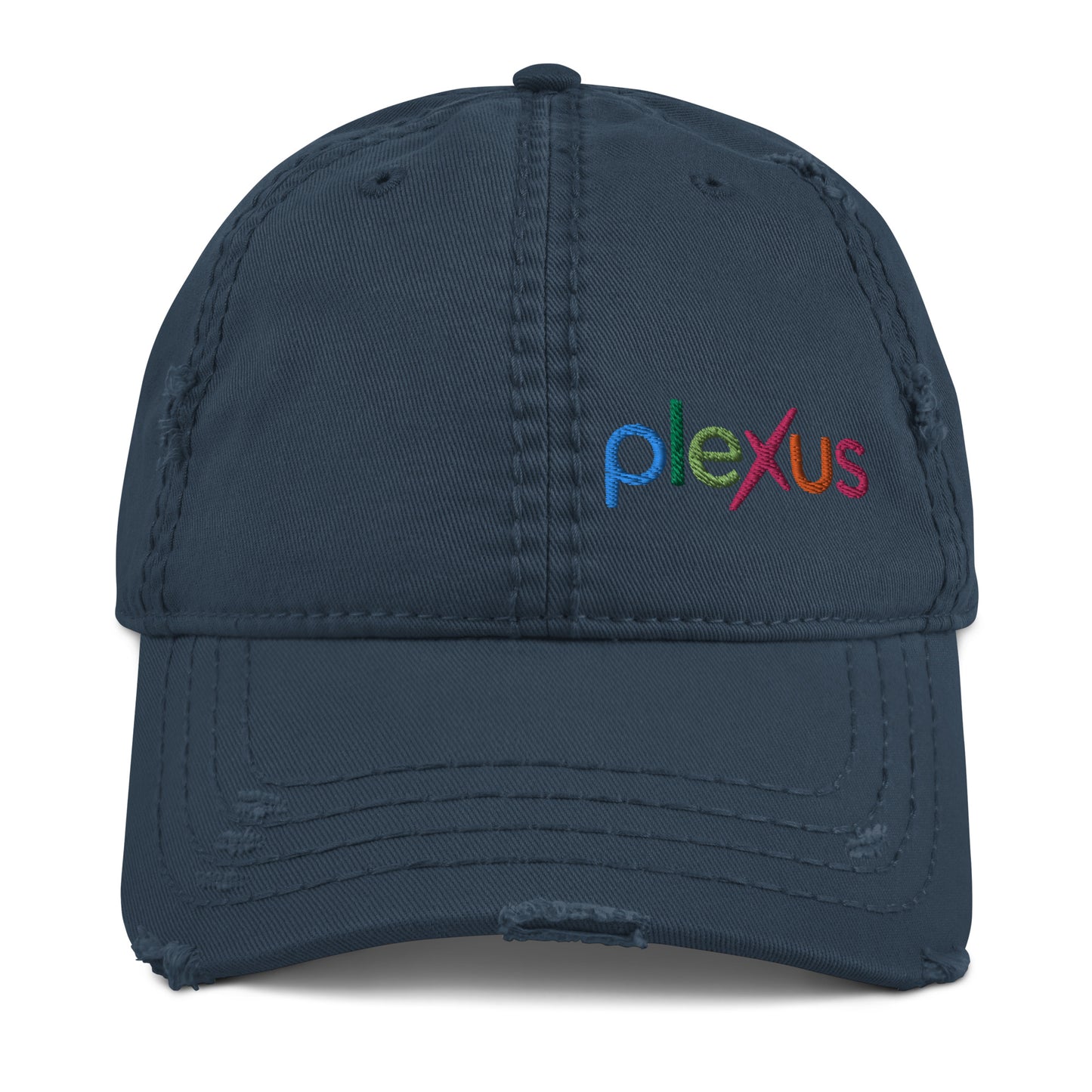 "Plexus" Embroidered Distressed Dad Hat