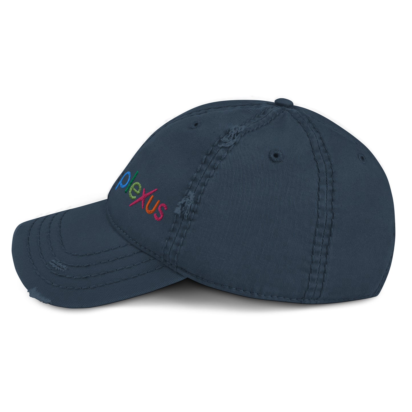 "Plexus" Embroidered Distressed Dad Hat