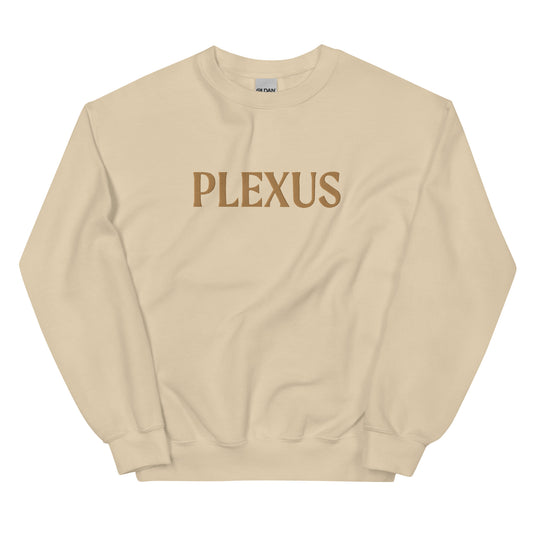 Golden Embroidered "Plexus" Sweatshirt