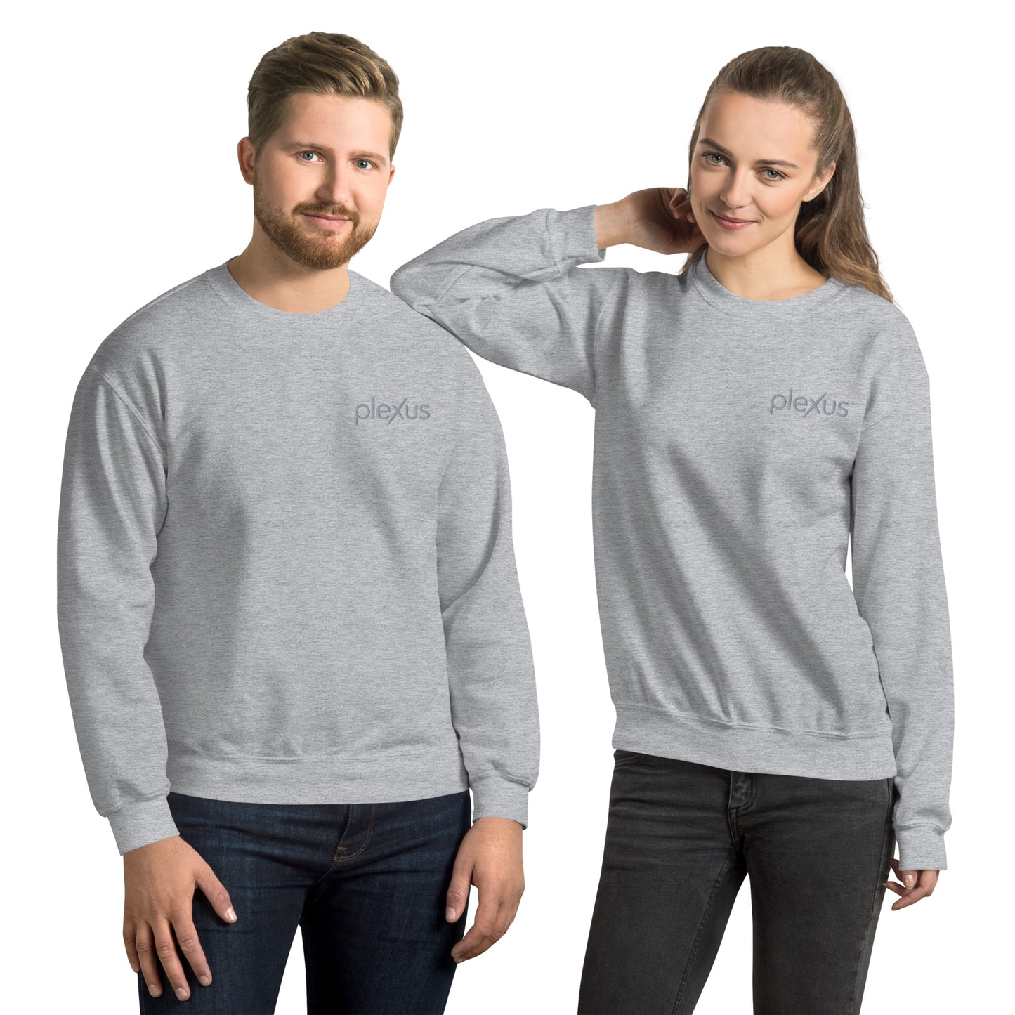 "Plexus" Embroidered Sweatshirt Unisex