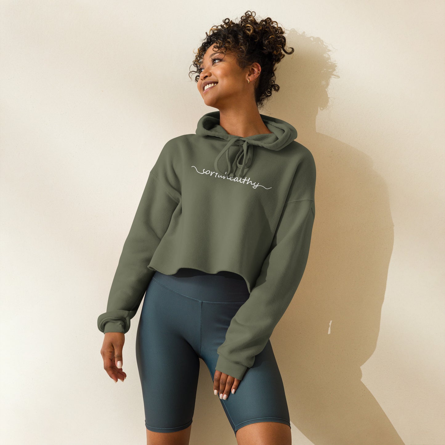 "Sortahealthy" Women's Crop Hoodie